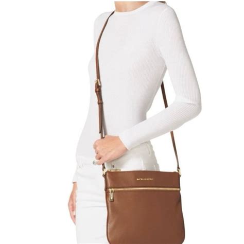 michael kors riley crossbody acorn|Riley Small Pebbled Leather Messenger Bag .